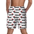 thumbnail image 4 of Goofa Christmas Dachshund Printed Men's Swim Trunks Board Shorts Quick Dry Mens Swimming Trunks with Compression Liner,Breathable Fit Hawaii Beach Shorts-3X-Large, 4 of 9