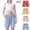 A Yellow, variant on ITSAME Kids Girls Casual Shorts 4-Pack, Quick-Dry Drawstring Cotton Linen Summer Loose Athletic Shorts Yellow 5T