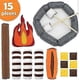 thumbnail image 2 of Kids Camping Toys Plush Toy Campfire,Dramatic Play Toys For Preschool,Sensory Play Camping Toy Set with Plush Felt Fake Sets, 2 of 5