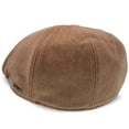thumbnail image 3 of Walrus Hats Tan Luxe Grand Master Duckbill Cap – Classic 6-Panel Wool Blend Flat Cap – Suede Brim Underside & Soft Cotton Liner for Timeless Comfort, 3 of 7