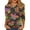 001_Orange, variant on Womens Mardi Gras Top 3/4 Sleeve Carnival Shirt, Soft Crew Neck Tee for 2026 Carnival Outfit