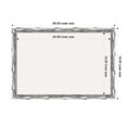 thumbnail image 4 of Amanti Art White Cork Board Framed Scratched Wave Chrome Bulletin Board 26 in. x 18 in., 4 of 7