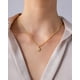 thumbnail image 2 of 14K Gold Plated Dainty Statement Pendant Necklaces for Women - Hammered Circle Beachy Summer Conch Seashell Pendants - Knit Tightened Rope Chain Necklace, 2 of 3