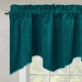 thumbnail image 4 of StangH Decoration Scalloped Velvet Valance - Premium Thick Wave-Shaped Small Window Curtain Tier, Matching with Velvet Drapes for Living Room / Bar, Teal, 52 x 18 inch, 1 Panel, 4 of 7
