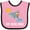Pink and Black, variant on Inktastic Fort Myers Beach Florida Dolphin Boys or Girls Baby Bib