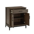 thumbnail image 3 of Bowery Hill Modern Assembled Nightstand Table with AC/USB in Coffee Bean/Black, 3 of 3