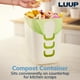 thumbnail image 5 of Bote de basura Stori Luup de plástico blanco, 9,5 L, 2,5 galones, fabricado en EE. UU., 5 of 9