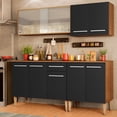 thumbnail image 2 of Cocina Integral Madesa Emilly Box 169cm Marrón/Negro, 2 of 5