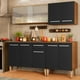 thumbnail image 2 of Cocina Integral Madesa Emilly Box 169cm Marrón/Negro, 2 of 5