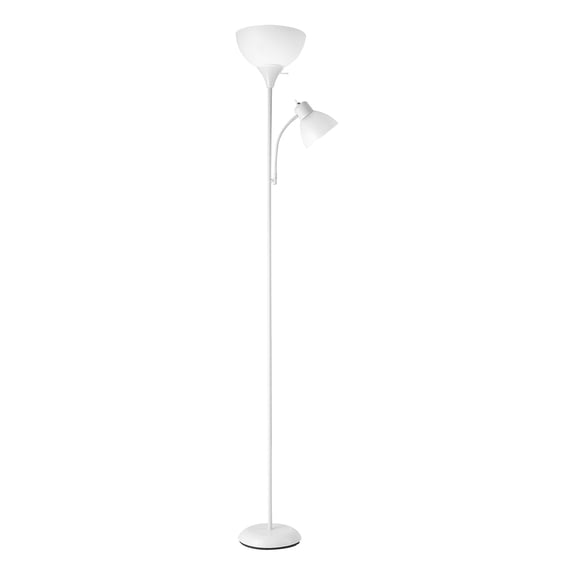 Globe Electric Delilah 72 in. Matte Black Color Torchiere Floor Lamp made of Metal Material