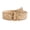 Umber, variant on Women's Fashion Braided Belt Boho Raffia Belts Straw Woven Fall Casual Thick Holeless Travel Belt Summer Loops Web Raffia Woven Cream X-Small-Large