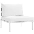 thumbnail image 5 of Modway Harmony 10 Piece Outdoor Patio Aluminum Sectional Sofa Set in White White, 5 of 9