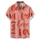 thumbnail image 5 of Camisas con botones para el día de San Valentín con estampado 3D para hombre, camisas casuales de verano de manga corta con cuello extendido para la playa, camisas de moda para hombre, 5 of 5