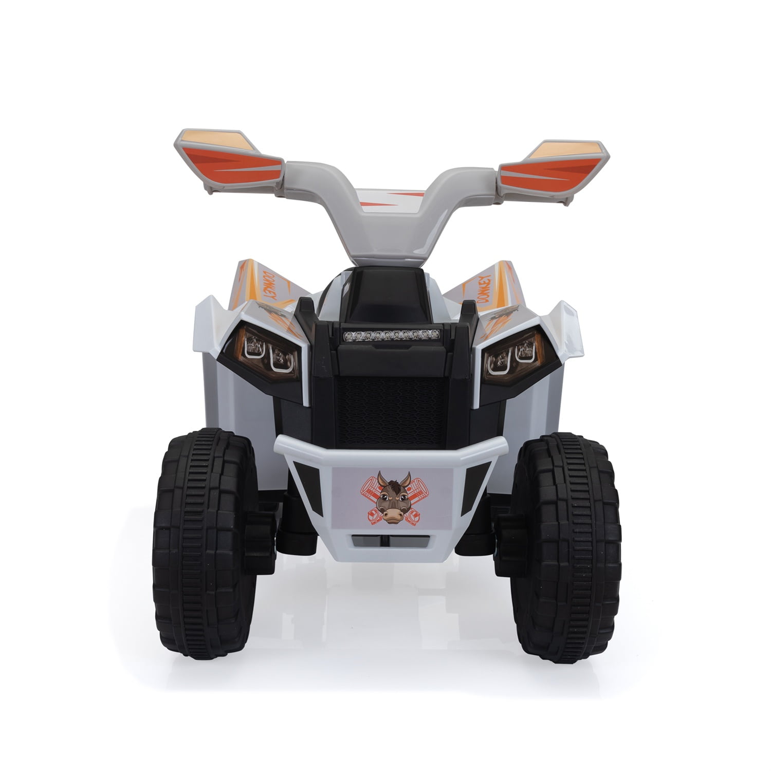 CIPACHO 6V Kids Ride-on ATV, 4 Wheels Battery-Powered Ride-On Toy for Children, White