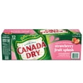 thumbnail image 6 of Canada Dry Caffeine Free Fruit Splash Strawberry Ginger Ale Soda Pop, 12 fl oz, 12 Pack Cans, 6 of 7