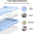 thumbnail image 3 of Compatible with iPhone 15 Plus Case, Upgrade Defender Liquid Silicone, [Full Covered Camera] [Soft Microfiber Lining] Shockproof Phone Case for iPhone 15 Plus 6.7 inch - light blue, 3 of 6
