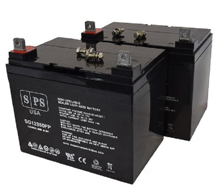 SPS Brand 12V 35Ah Replacement battery for Hoveround MPV5 (2 PACK