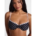 thumbnail image 4 of No Boundaries Polka Dot Underwire Bikini Top, Women's XXS-XXL, 4 of 5