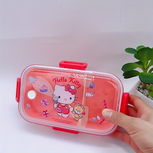 Sanrio My Melody Plastic Double-layer Separated Lunch Box, Kuromi Cinnamoroll Bento Box