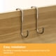 thumbnail image 4 of Ganchos de gabinete, paquete de 4, gancho de gabinete sobre la puerta de 2.87", ganchos multipropósito para cocina (plata), 4 of 5