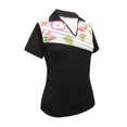 thumbnail image 1 of Monterey Club Women's Prep Diagonal Stripe Block Golf Polo Shirt #2306, 1 of 2