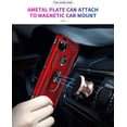 thumbnail image 5 of Phone Case for Google 4a 5G,Google Pixel 4a 5G Case, Military Grade Protective Google Pixel 4a 5G Cases Cover with Ring Car Mount Kickstand for Google Pixel 4a 5G - Red, 5 of 12