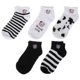 thumbnail image 1 of 5 Pairs Spring Short Socks Cartoon Cow Socks Students Socks Fashion Costume, 1 of 3