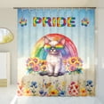 thumbnail image 3 of Devon Rex Celebrates Rainbow Pride Month LGBT LGBTQ+ Shower Curtain Cat Lover Kitten Owner Gifts Waterproof Bathroom Bathtub Curtain - 01003, 3 of 5