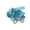 Blue, variant on Pull Back Dinosaur Car Toy with Rolling Wheels and Cape Design for Kids Toddlers Boys Girls Educational Gift
