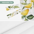 thumbnail image 6 of Summer Lemon Tie Up Valance Curtains for Windows, Kitchen Curtains Window Shades, Yellow Botanical Spring Floral Blue Light Filtering Roman Curtain Valances for Bedroom/Bathroom/Cafe 60"x18", 6 of 9