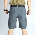 thumbnail image 5 of Dpytoraw Men's Quick Drying Shorts Summer Hiking Trousers Trousers With Pockets Cargo Trousers Short Lightweight Sports Shorts Trekking Trousers Short Men Grey, 5 of 5