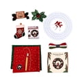 thumbnail image 2 of PSVFUJZ 3D Fabric Poke Wreath DIY Kit, Christmas Wreath DIY Kit for Adults, Beginner Friendly Holiday Craft Set, Soft Fabric Handmade Decor for Front Door Wall Window Fireplace Christmas Gift, A, 2 of 6