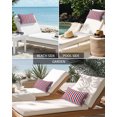 thumbnail image 6 of Pack of 4 Outdoor Lumbar Pillow Covers 12x20 Inch, Red Blue White Striped Waterproof Throw Pillow Covers Set, Modern Simple Stripes Indoor&Outdoor Decorative Cushion Cases for Patio Porch Car, 6 of 7