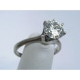 thumbnail image 5 of 3Ct Lab Created Diamond Round Cut Solitaire Engagement Ring 14K White Gold Plated, 5 of 5