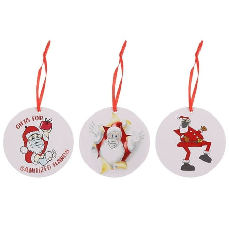 

OUNONA 3pcs Christmas Tree Hanging Pendants Christmas Decoration Supplies Pendants