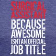 thumbnail image 3 of CafePress - Awesome Surgical Assistant T Shirt - Womens Tri-blend T-Shirt, 3 of 4
