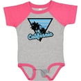 thumbnail image 3 of Inktastic California with Triangle and Palm Trees in Blue Boys or Girls Baby Bodysuit, 3 of 5