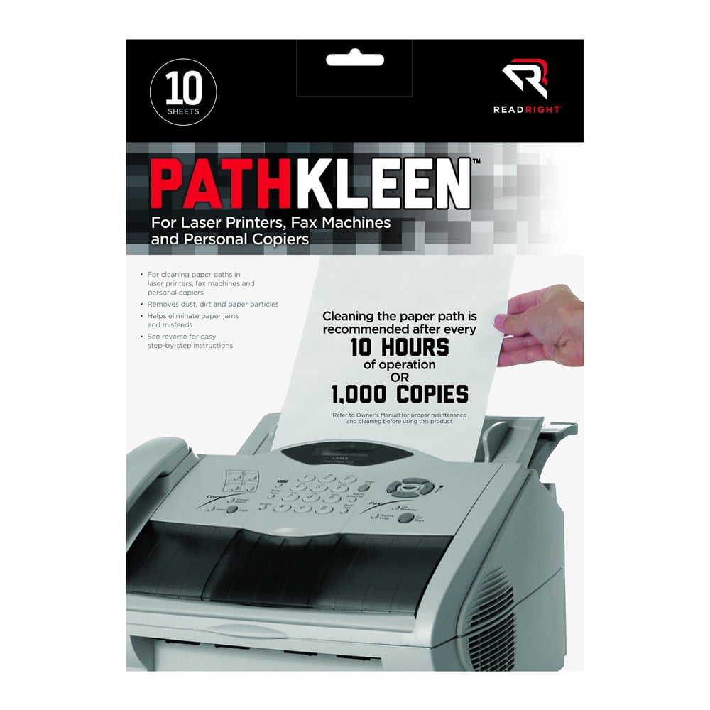 Read Right PathKleen Laser Printer Cleaning Sheets 8 5 X 11 Inches