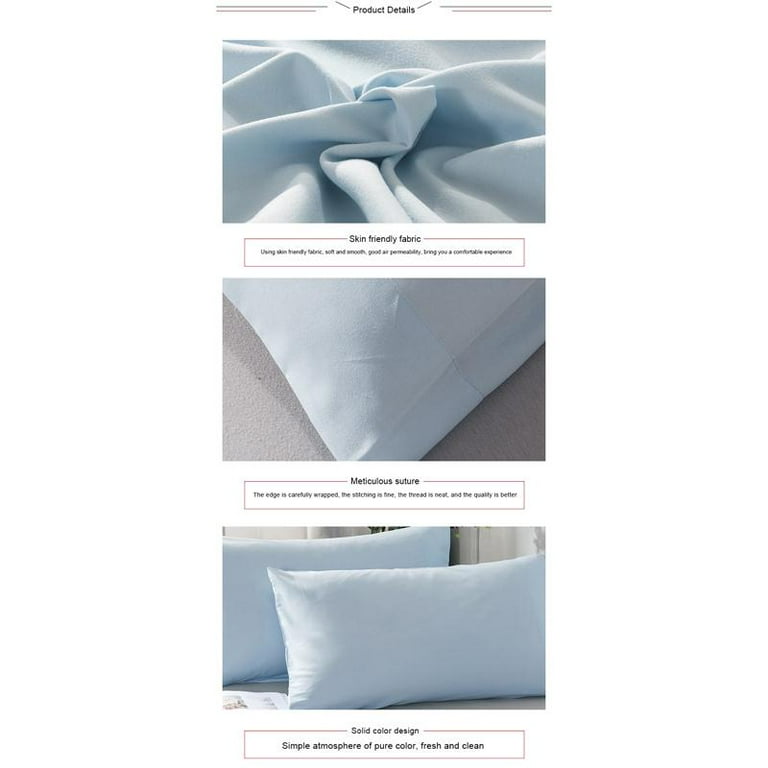 Beckham Hotel Collection Pillow Case 4 Pack - Soft Brushed Luxury Wrinkle  Resistant Microfiber - 20 x 30 Queen Size - Navy