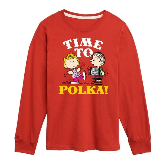 Peanuts - Time To Polka - Toddler & Youth Long Sleeve Graphic T-Shirt