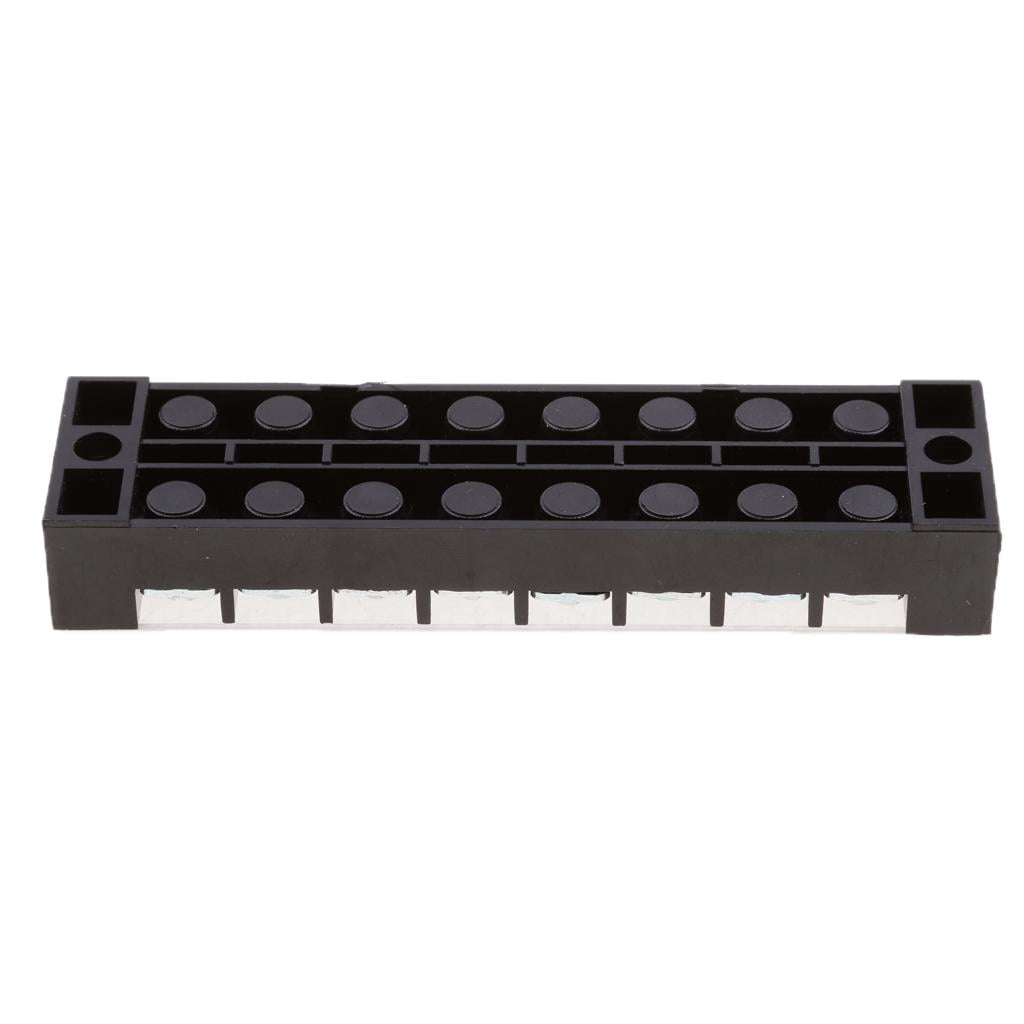 funtasica 5x8 Positions Rows Electric Wire Connector Strip Screw Terminal Pcs
