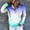 Light Blue, variant on WXLWZYWL Womens Hoodies Pullover Button Up Long Sleeve Gradient Hooded Sweatshirts Tops with Pocket Trendy Clothing 2024