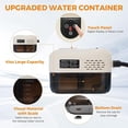 thumbnail image 4 of BEAMNOVA Car Steamer Steam Cleaner for Auto Detailing 1.2L (41oz) Water Container Handheld Steam Machine for Cleaning Portable High Pressure Multipurpose Steam Gun, Color Ivory, 4 of 10