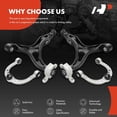 thumbnail image 6 of A-Premium 4Pcs Front Upper Lower Control Arm with Ball Joint & Bushing Compatible with Mercedes Benz X164 GL320/350/450/500/550 2007-2012 W164 ML320/350/450/500/550 2006-2012, 6 of 9