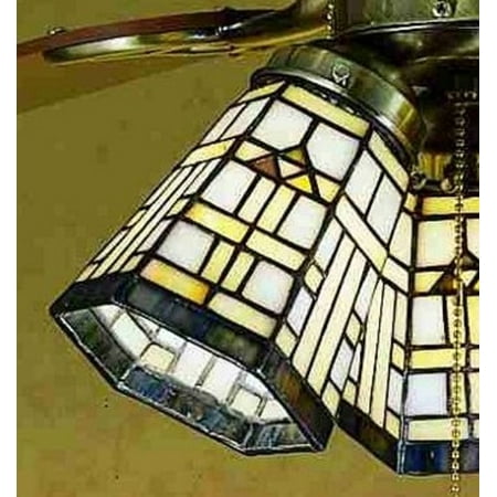 Meyda Tiffany 27461 Tiffany Glass Stained Glass Tiffany Fan Light Kit Glassware