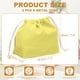 thumbnail image 2 of Uxcell 2 Pcs Bolsa de Maquillaje con Cordón, Bolsa Cosmética de Lona de 7.3" para Organizador de Artículos de Tocador de Viaje, Amarillo, 2 of 7