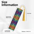 thumbnail image 3 of Kdxio Pride Rainbow Print Metal Tassel Bookmarks,Perfect Gift for Art Lovers and Bookworms Metal Bookmarks for Women, 3 of 8