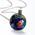 thumbnail image 6 of Monkey Necklace Personalized Custom Photo Round Pendant Adjustable Stainless Steel Necklaces with Gift Box for Men Women Mothers Valentine's Jewelry Gift, 6 of 6