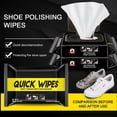 thumbnail image 2 of Shoe Wipes Cleaner Quick Cleaning Disposable Wipes Sneaker Wipes Removes Dirt Stains for Home Travel, 2 of 5