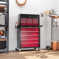 thumbnail image 2 of HOMCOM Rolling Tool Chest, Lockable Tool Storage Cabinet with 14 Drawers, 2 of 10